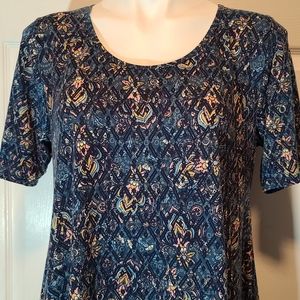 Lularoe Womens Perfect Printed Top/Blouse - Medium